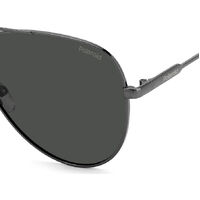 Polaroid PLD 6187/S KJ1 M9 60 Dark Ruthenium / Grey Polarised Lenses