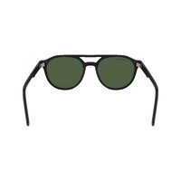 Lacoste L6008S 002-53 Matte Black / Solid Green Lenses