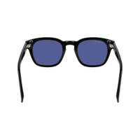 Lacoste L6015S 001-49 Black / Solid Blue Lenses