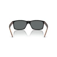 Arnette Slickster AN4185 227381-59 Black Rubber / Dark Grey Polarised Lenses