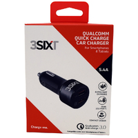 3SIXT Qualcomm Quick Charge Car Charger Dual Port