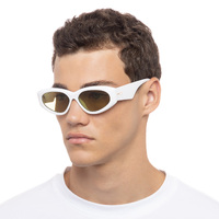 Le Specs Under Wraps Ltd Edt LSP2352237 White / Olive Lenses