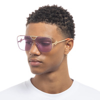 Le Specs Metazoic LSU2429718 Bright Gold / Violet Tint Lenses