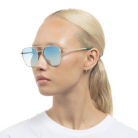 Le Specs Metaphor LSU2429723 Gold / Blue Silver Mirror Lenses