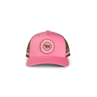 Ringers Western McCoy Trucker Cap Pink Melon/Army OSFM