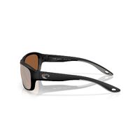 Costa Del Mar Clipperton 6S9119 911903-58 Matte Black / Copper Silver Mirror Polarised Lenses