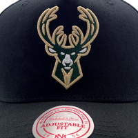 Mitchell & Ness Milwaukee Bucks MVP Team Colour Logo Black OSFM