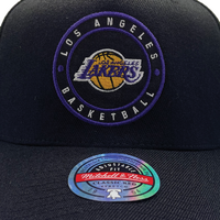 Mitchell & Ness Los Angeles Lakers NBA Circle Patch Black OSFM MNLL23147A