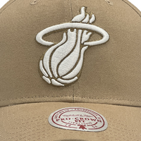 Mitchell & Ness Miami Heat Pro Crown Seasonal Spring Khaki OSFM