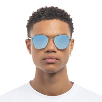 Le Specs Metaphor LSU2429723 Gold / Blue Silver Mirror Lenses