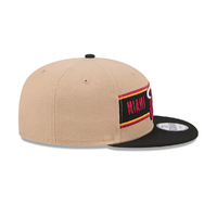 New Era Miami Heat 9Fifty Draft 2024 Camel Khaki OSFM