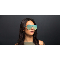 Blenders Falcon 0PS FG 99 Awesummer Matte Champagne / Blue Mirror Polarised Lenses