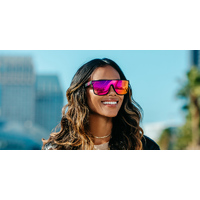 Blenders SciFi 807 0F 99 Midnight Emma Matte Rubber Black / Hot Pink Mirror Polarised Lenses