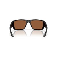 Costa Del Mar Finlet 6S9118 911803-59 Matte Black / Copper Silver Mirror Polarised Lenses