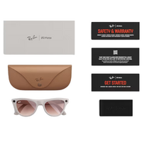 Ray-Ban Wearable x Meta Skyler RW4010 670013-52 Chalky Grey / Cinnamon Pink Lenses