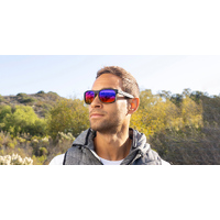 Blenders Canyon 807 FG 55 City Drifter Matte Rubberised Black / Rainbow Mirror Polarised Lenses