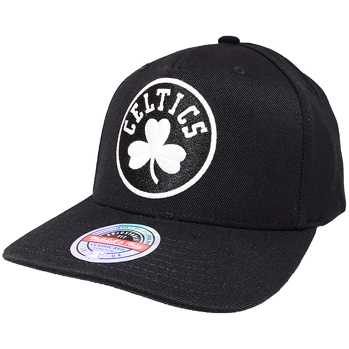 black and white celtics hat