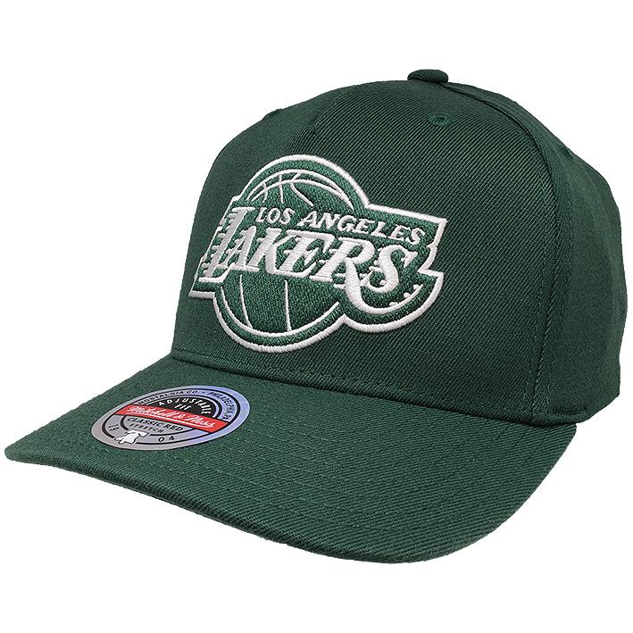 LOS ANGELES LAKERS Mitchell & Ness NBA FItted SNAPBACK Hat Cap Neon Green 7  3/8”