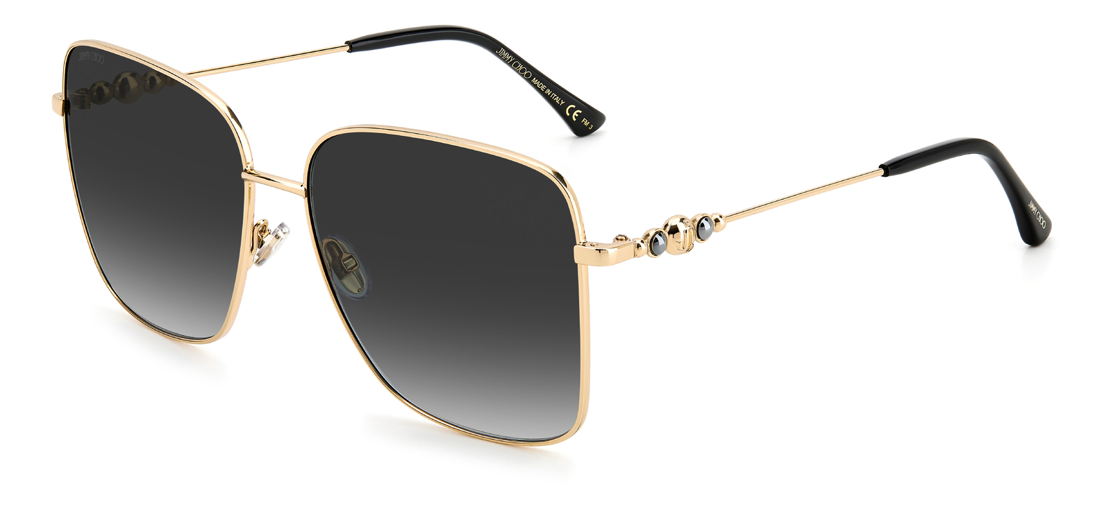 The Half Moon Stylish Sunglass | 2281-black-gold