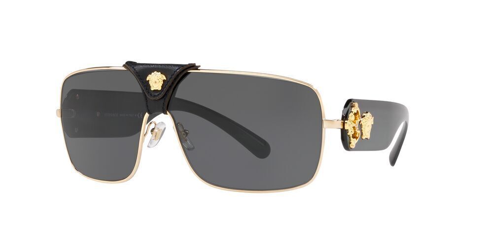 versace aviator sunglasses with removable leather medusa