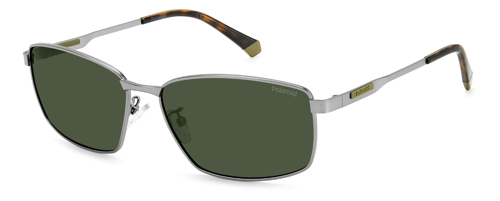 Polaroid PLD 2137/G/S/X R81 UC 60 Matte Ruthenium / Green Polarised Lenses