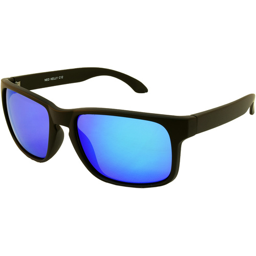 Urban Ned Kelly C12 Matte Black / Blue Revo Lenses