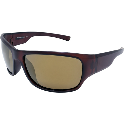 Urban Shark Attack C16 Matte Crystal Dark Brown / Gold Revo Lenses