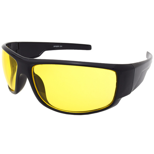 Urban Driving Glasses Spider C31 Black / Yellow Night Lenses