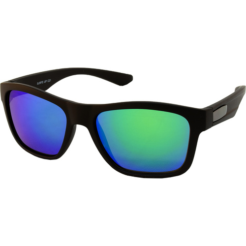 Urban Surfs Up C21 Matte Black / Green Revo Lenses