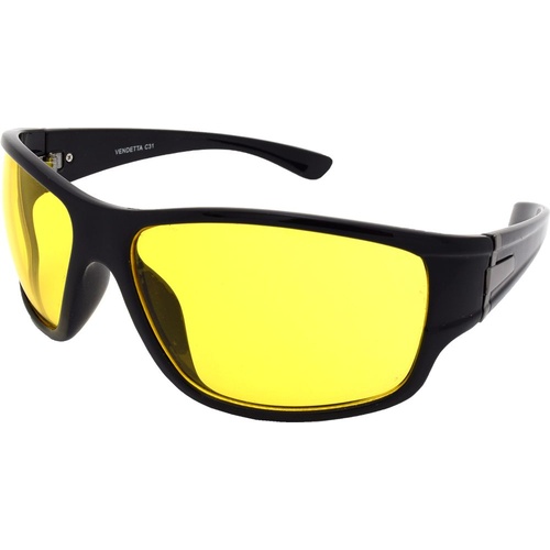 Urban Driving Glasses Vendetta C31 Black / Yellow Night Lenses