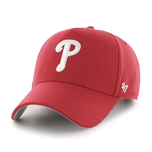 47 Brand Philadelphia Phillies MLB MVP DT Snapback Red OSFM B-MPDTP19WBP-RD