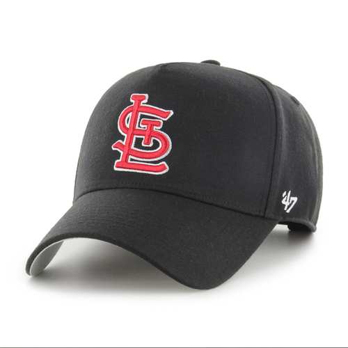 47 Brand St Louis Cardinals MLB MVP DT Snapback Core Black OSFM B-MPDTP23WBP-BK