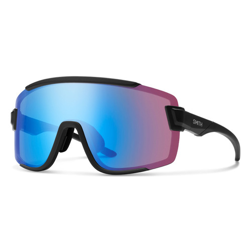 Smith Wildcat 003 G0 99 Matte Black / Low Light Rose Blue Mirror Lenses