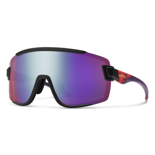 Smith Wildcat H1T DI 99 Matte Red Pattern / Violet Mirror Lenses