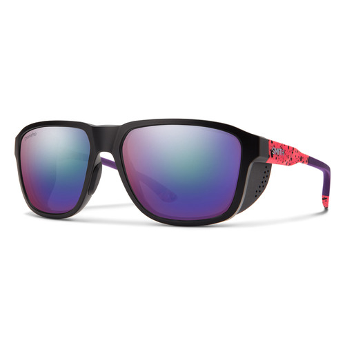 Smith Embark H1T DF 58 Matte Red Pattern / Violet Mirror Polarised Lenses