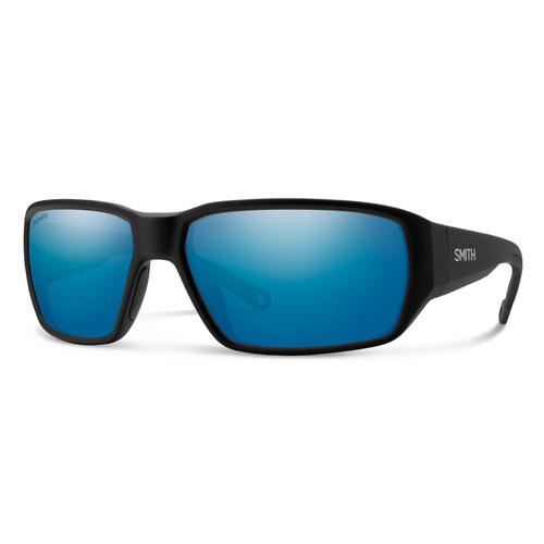 Smith Hookset 003 QG 62 Matte Black / Blue Mirror Polarised Lenses