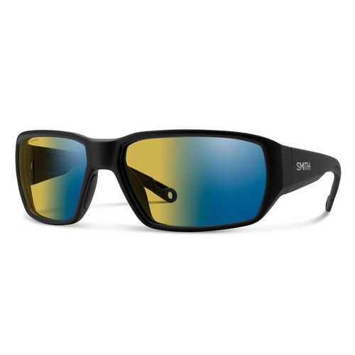 Smith Hookset 124 QG 62 Matte Black Silver / Blue Mirror Polarised Lenses