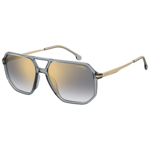 Carrera 324/S KB7 FQ 59 Grey / Grey Gradient Gold Mirror Lenses