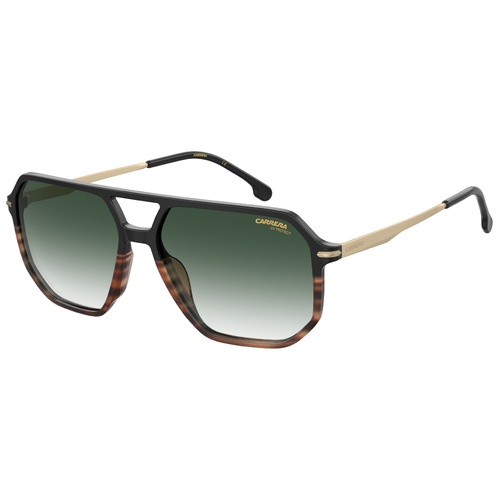 Carrera 324/S WR7 9K 59 Black Havana / Green Mirror Lenses