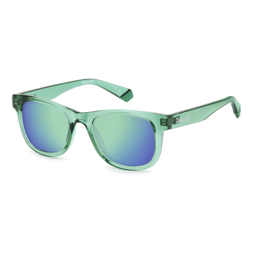 Polaroid Kids PLD 8009/N/NEW 1ED 5Z 44 Green / Grey Green Mirror Polarised Lenses