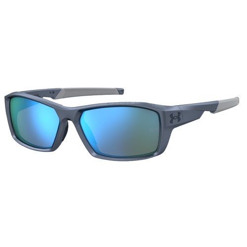 Under Armour UA Fanatical 09V Z0 58 Grey Blue / Blue Mirror Lenses