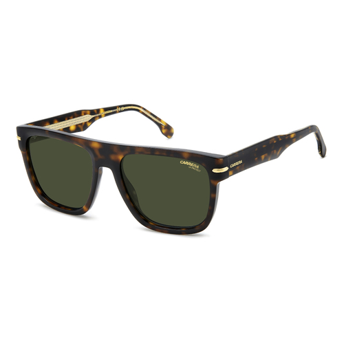 Carrera 340/S QUM QT 57 Dark Havana Gold / Green Lenses