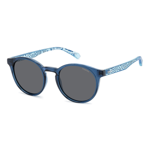 Polaroid Kids PLD 8061/S ZX9 M9 46 Blue Azure / Grey Polarised Lenses