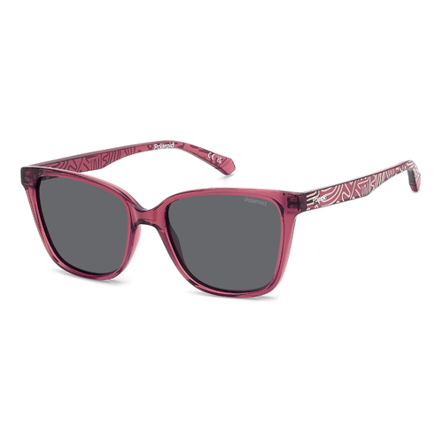 Polaroid Kids PLD 8062/S 8CQ M9 48 Cherry / Grey Polarised Lenses