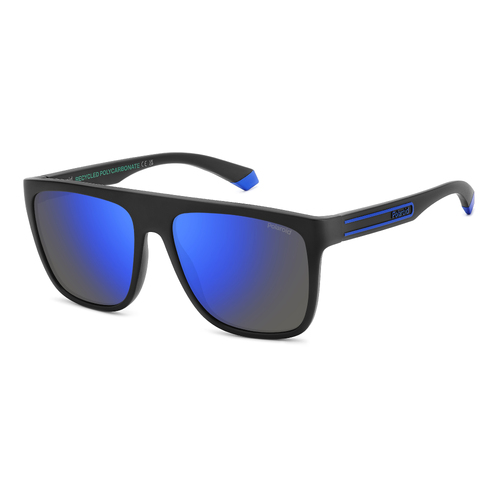 Polaroid PLD 2162/S 0VK 5X 56 Matte Black Blue / Blue Mirror Polarised Lenses