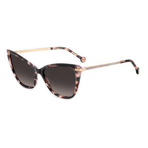 Carolina Herrera HER 0262/S HT8 HA 57 Pink Havana / Brown Gradient Lenses