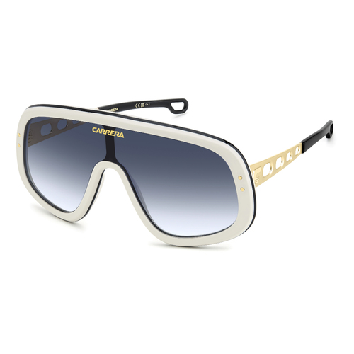 Carrera Flaglab 17 B4E 08 99 White Gold / Dark Blue Gradient Lenses