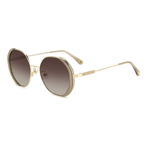 Kate Spade AERIS/F/S 4S4 LA 52 Crystal Gold Glitter / Brown Gradient Polarised Lenses