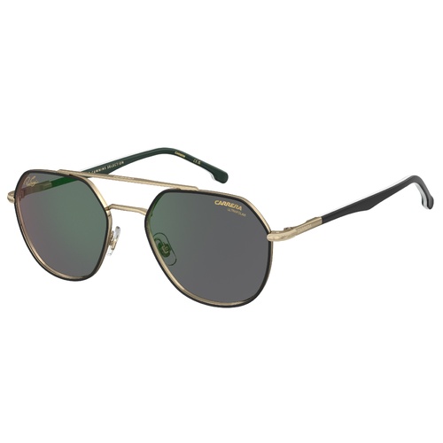 Carrera CA 303/S/PAT PEF Q3 53 Gold Green / Grey Green Mirror Polarised Lenses