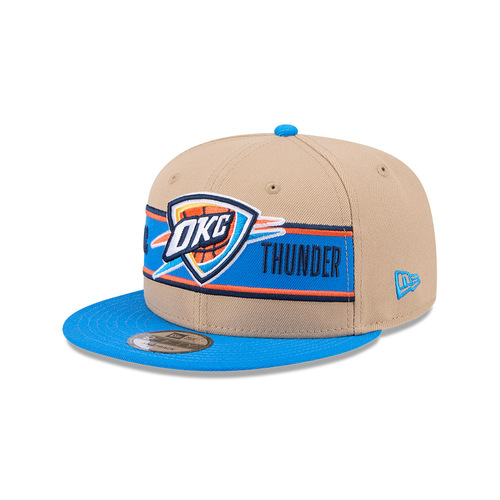 New Era Oklahoma City Thunder 9Fifty Draft 2024 Camel Khaki OSFM